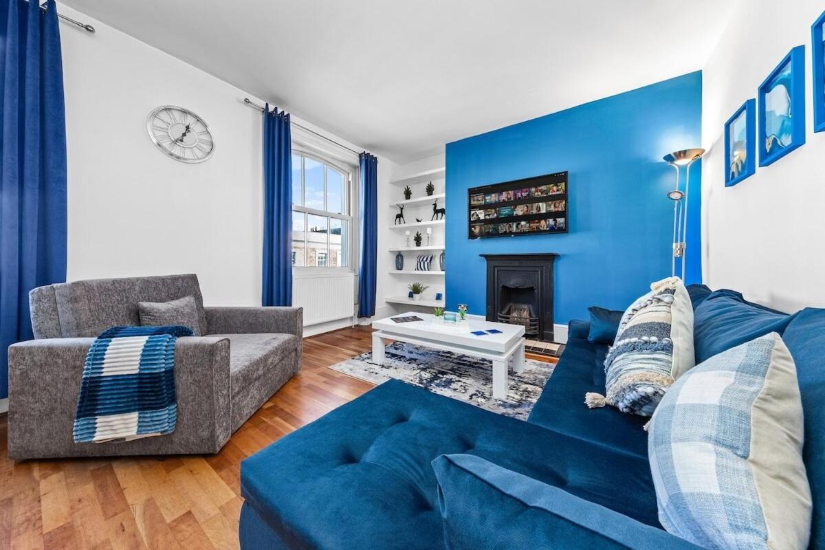 Balcony Blue Theme 1 Bedroom Central London Luxury Flat Near Hyde Park! Accommodates Up To 6! Double Sofa Bed And Next To Station! Экстерьер фото
