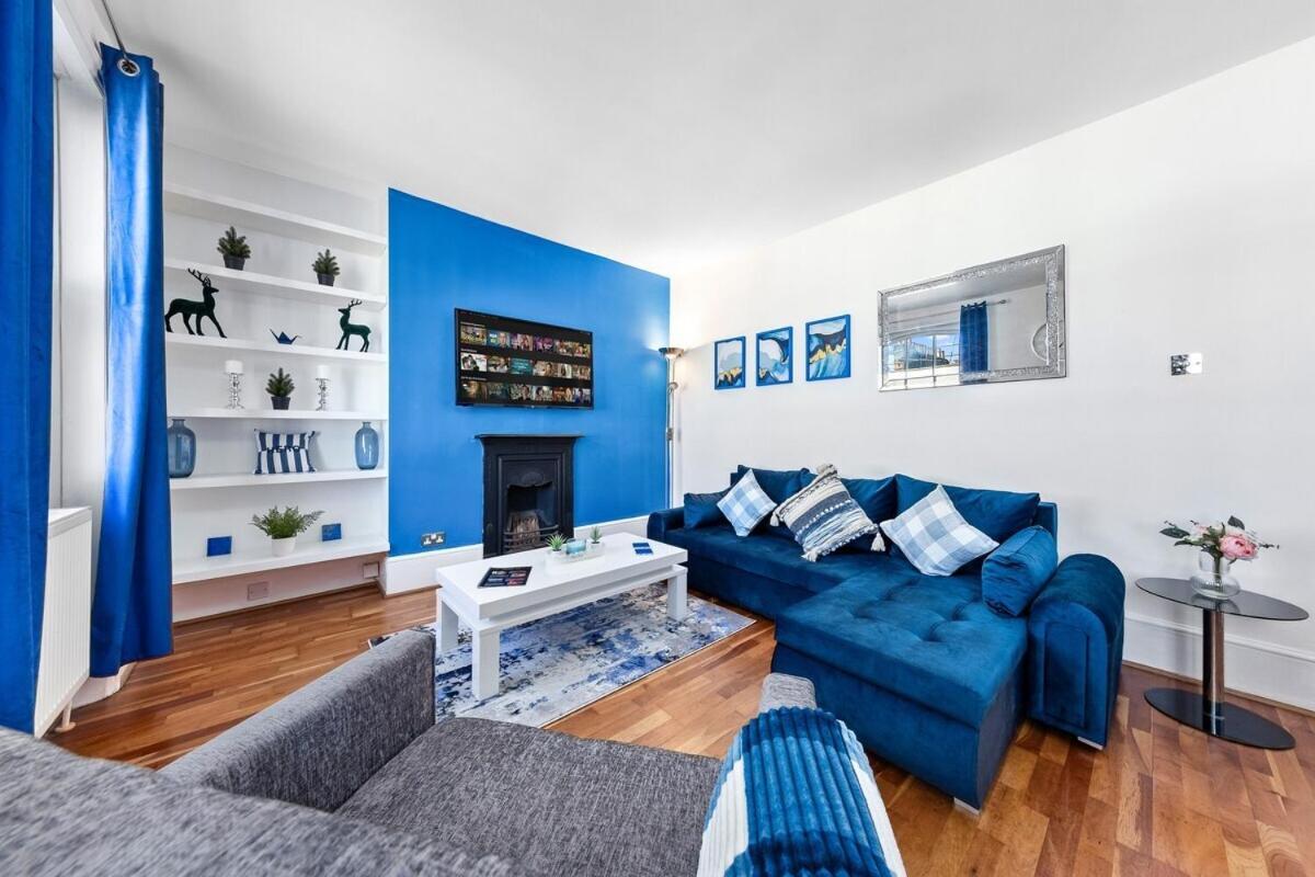 Balcony Blue Theme 1 Bedroom Central London Luxury Flat Near Hyde Park! Accommodates Up To 6! Double Sofa Bed And Next To Station! Экстерьер фото